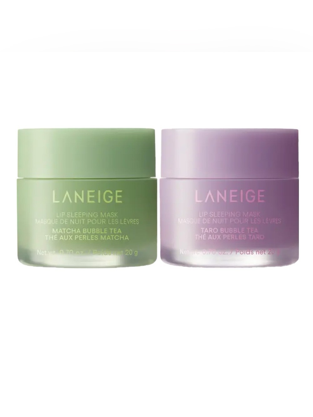 Laneige Lip Sleeping Mask • Bubble Tea Collection Duo • Matcha & Taro NEW IN BOX